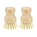 Cleaning Brushes for Cast Iron Skillets Pots Pans Dishes Fruits and Vegetables - 2 Pcs