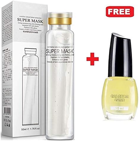 Ekart BIOAQUA Super Collagen Protein Hyaluronic Acid Essential Super Soft Smooth Herbal Moisturizes Mask Face Lifting Mask with free Calcium Care 15ml