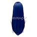 COSPLAZA Deep Blue Long Straight Girl's Cosplay Wig Anime Full Hair