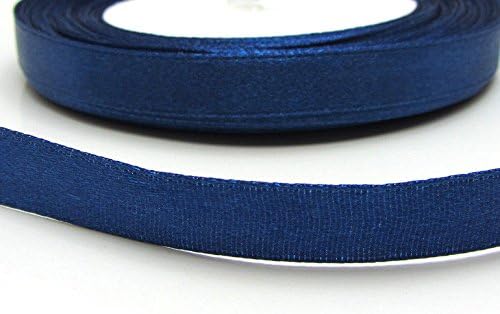 3/8" Dark Blue 10mm(1roll) 25yards 100% Polyester Satin Ribbon Wedding Party Good Crafted DIY Ideas