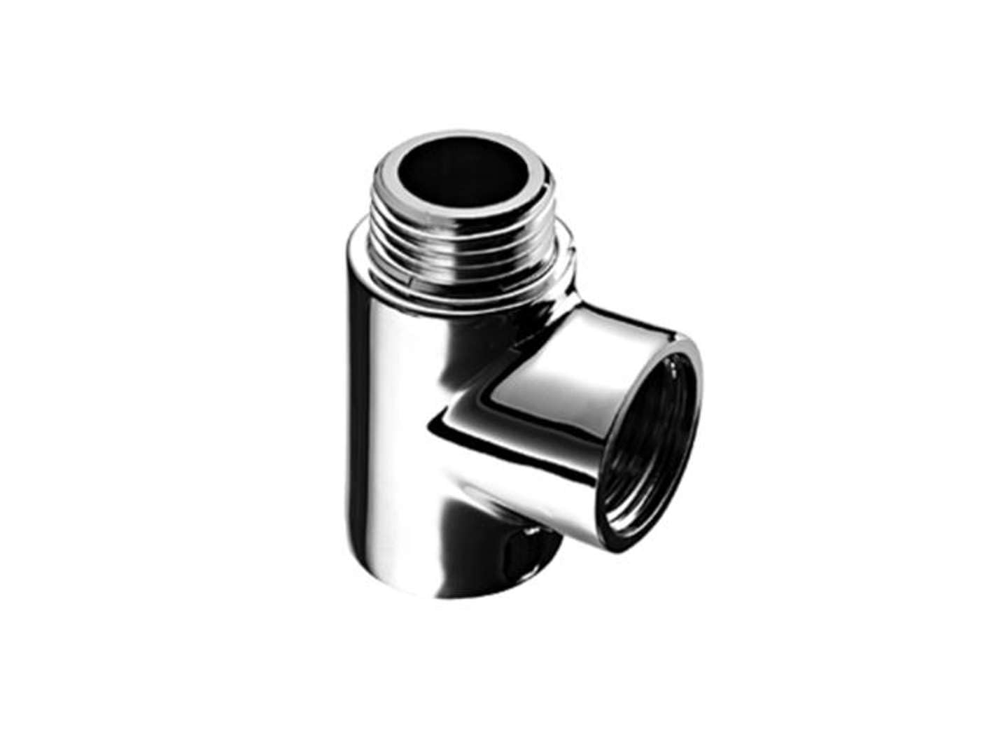 Schell 442020699 Brass T-Piece for Easy Tap Points AG x DN 15 G 1/2 Inner Thread Chrome