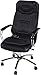 Relaxzen 5-Motor Massage Seat Cushion with Heat, Black