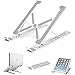 Adjustable Laptop Stand Portable for Desk, Aluminum Ventilated Desktop Computer Laptop Holder Riser for MacBook air pro Accessories,Tablet Ipad Stand, 7 Height, 10-17” Notebook and Tabletthumb 1