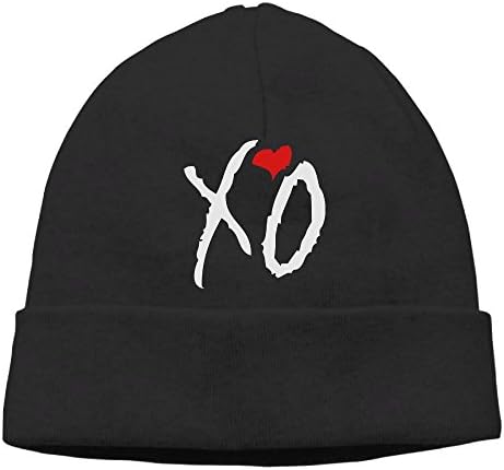 SUPERON Unisex XO Soft and Breathable Plush Cap Stylish Knitted Hat Black