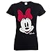 Disney Women's Minnie Mouse Distressed Face T-Shirt