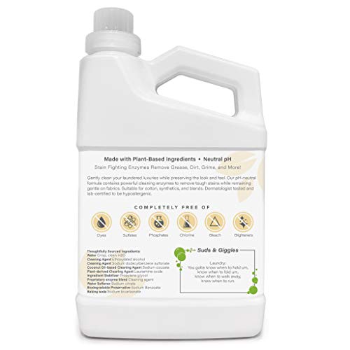 Heritage Park Luxury Laundry Detergent Fragrance Free, Hypoallergenic, Dermatologist Tested