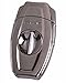 VX2 V Cut Metal Cigar Cutter in an Attractive Gift Box Gunmetal