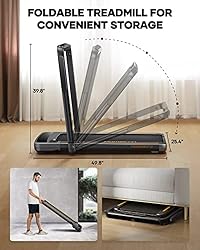 HomeTro 2 in 1 Under Desk Treadmill, Folding
