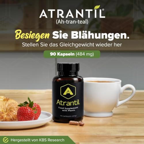 Atrantil Natural Digestive Aid for Bloating and Abdominal Discomfort, 90 Capsules