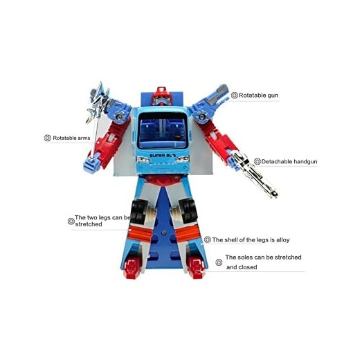 Mallya Transformers Distortion Bus Changer Transform Into Bus Action Figure Toy - Image 5