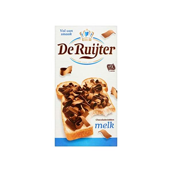 NiederlÃ¤ndische Milchschokoladenflocken | De Ruijter | Schokoladenflocken Milch | Gesamtgewicht 300 Gramm