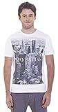 Retreez Vintage Manhattan New York City Graphic Printed T-shirt