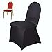 Efavormart 30 PCS Black Stretchy Spandex Fitted Banquet Chair Cover Dinning Event Slipcover for Wedding Party Banquet Catering