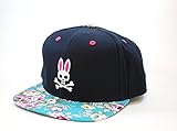 Psycho Bunny Rockaway Flat Bill Hat in Dark Navy