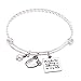 Melix Home Thanks For Making A Difference In My Life Stainless Steel Bracelet (White)