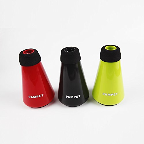PAMPET Lightweight Plastic Practice Trumpet Mute Silencer Straight Mute For Trumpet (Green