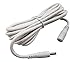 Dericam Power Extension Cable, DC 5 Volt Power Adapter Extension Cord, Extend Additional 10ft Length for DC 5V Power Adapter or Wall Charger, 3.5mm DC Plug, 5V-3M, White