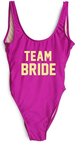 Matteobenni Bride-Inspired One Piece Swimsuit with High Cut Low Back for Women