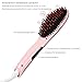 Hair Straightener Brush, 2-in-1 Heating Hair Brush, Kealive Ionic Hair Straightening Brush with Temperature Control and Temperature Lock, Anti-Scald and LED Display, Pink