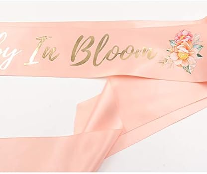 Amazon Com Baby In Bloom Sash Wrist Corsage Kit Blush Peach Baby Shower Sash Baby Shower Favors New Mom Gifts Health Personal Care