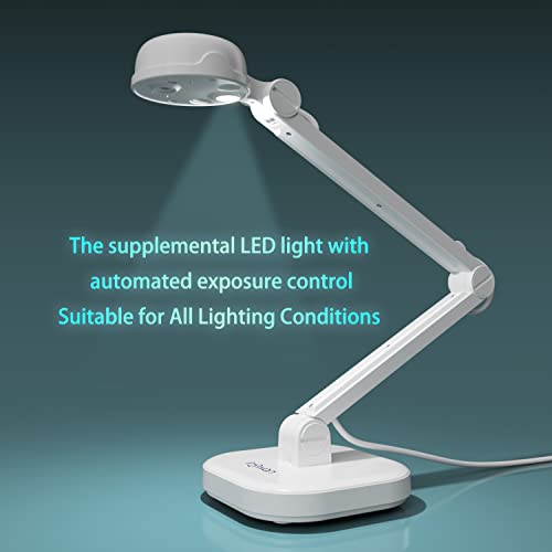 INSWAN INS1 USB Document Camera — 8MP Ultra HD, Auto Focus, LED Light