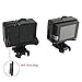 RUITAI&trade New Protective Fixed Frame Mount Housing for GoPro Hero 4 3+3 Cameras with Lens Glass Protector, GoPro Accessories Camera Frame Mount Case with Bulckle Mount + Thumbscrw + Dustproof Cap Plug