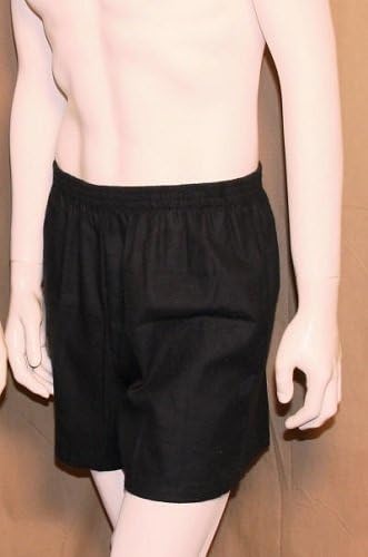 Flannel Boxers Kids(X-Large 18-20,Navy)
