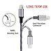 Echogd Charger Lightning Cable 3Packs 4FT Nylon Braided 8 Pin Cable Cord USB Charging Cable for Iphone 7/7 Plus/6/6s/6 Plus/6s Plus/5/5c/5s/SE,iPad iPod Nano iPod Touch(Grey)