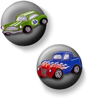 2 Race Car Boy Drawer Pulls Cabinet Furniture Knobs Cabinet And