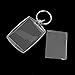 OULII Blank Photo Keychain Keyring Rectangle 4x5.6cm / 2.2x1.57 Inches 10pcs