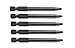 SQ2 Square Power Bit Impact Rated 3-inch length 5 Pack