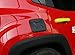 FMtoppeak Aluminum Fuel Filler Door Cover Gas Tank Cap for Jeep Renegade 2014 UP Black