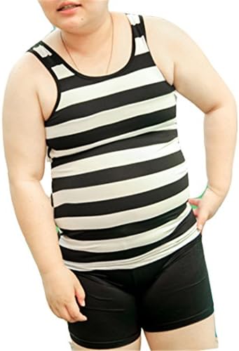 Breathable Compression Lesbian Chest Binder Swimsuit Tankini Tank + Trunks Set