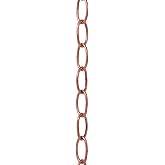 B&P Lamp® Copper Finish 8 Gauge Oval Chain
