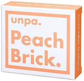 [unpa.] Moisturizing & Brightening Peach Bar Soap. 100% Organic. Reduces Dark Spots and Dullness for Blemish-Free, Even Complexion. Powerful Cleansing For Face and Body: Peach Brick, 100g
