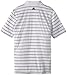 adidas Men's Golf Puremotion 2-Color Stripe Jersey Polo Shirt '15, White/Black, Large