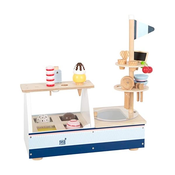 small foot Eistheke "fresh" aus Holz, Zubehör für Kinderküche und Kaufmannsladen, ab 3 Jahren, 11815 – Bild 5