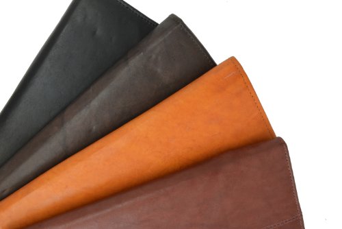 Zip Around Leather Travel Wallet with Passport and Boarding pass Holder by Marshal