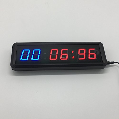 image for BTBSIGN LED Interval Timer Count Down/Up Clock Stopwatch with Remote F