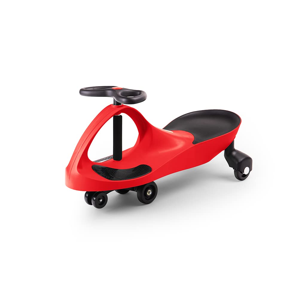 Didicar Fiery Red Ride On Wiggle Car | Sit On Scooter for Kids | Balance Toy Cars with Seat & Steering Wheel | Toddler Gifts for 3+ Year Old Boys & Girls | Vehicles for Indoor & Outdoor Play