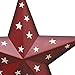 Attraction Design Patriotic Metal Barn Star Wall Decor, 12inch Hanging Country Rustic Metal Star for July 4th Decoration