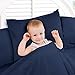Nestl Pillowcases for Kids - Navy Blue Double Brushed Microfiber Toddler Pillow Cover - Machine Washable - Toddler Pillowcase 14 x 19-1800 Series Premium Pillow Case Set of 2