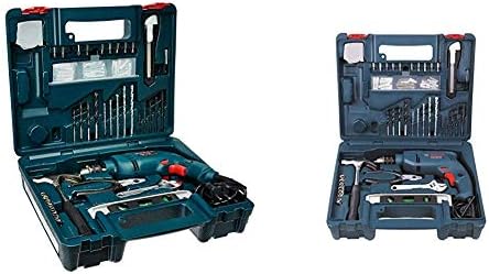 Bosch Gsb 500w 10 Re Professional Tool Kit Ms And Plastic Blue
