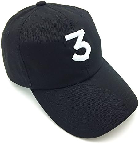 XU YUANHUO Chance 3 HAT Cotton Embroidery Adjustable Baseball Cap Snapback Dad Hats Unisex Black