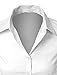 LE3NO Womens Roll Up 3/4 Sleeve Button Down Shirt with Stretch, L3NWT574A_WHITE, Medium