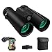 Cayzor 12x42 Binoculars for Adults Compact Clear HD Weak Light Vision Bird Watching - Professional for Travel Stargazing Hunting Concerts Sports - BAK4 Prism FMC Lens Strap Carrying Bag
