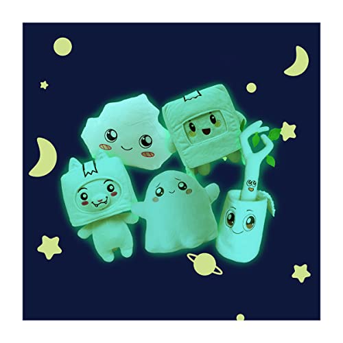 VARWANEO Luminous Cartoon Plush Doll, Foxy and Boxy