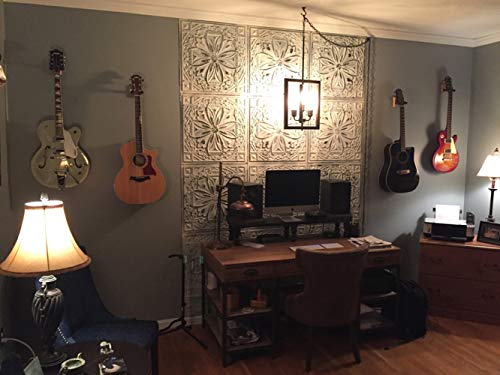 From Plain To Beautiful In Hours DCT10obw-24x24 Ceiling Tile, Old Black White - Thumbnail 4
