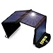 SUAOKI 25W Solar Charger Portable Foldable Solar Panel Sunpower Mono-Crystalline Universal Phone Charger with 2-Port USB Ports, TIR-C Technology for All USB Device
