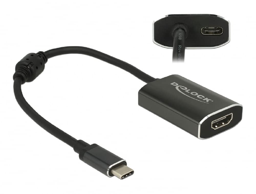 Delock Adaptor USB Type-C Male to HDMI Female 4K 60 Hz with PD Function